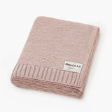 Bleu La La — Heritage Knit 100% Organic Cotton Swaddle Baby Blanket