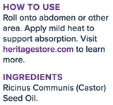 Heritage Store — Castor Oil Roll-On (3 oz)