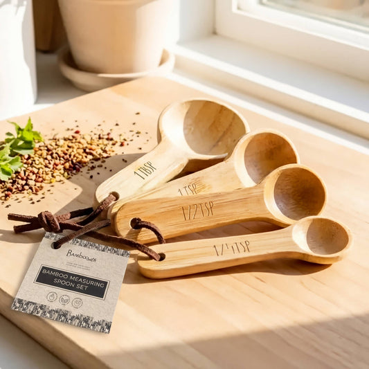 Bamboo Teaspoon Measuring Set | Faire Market Bestseller