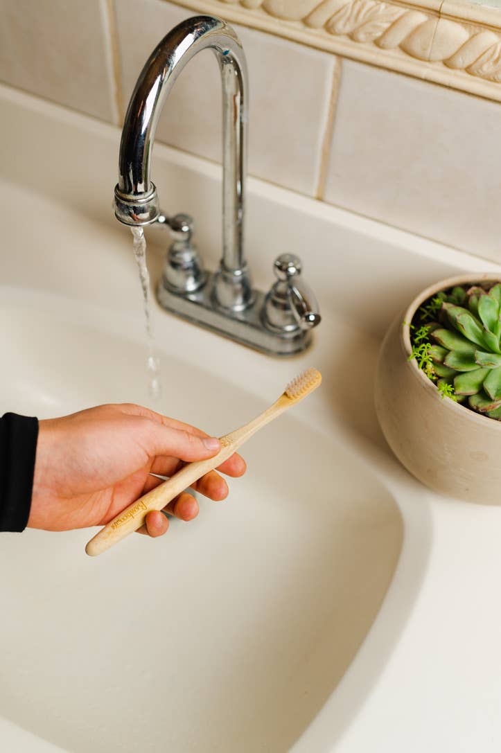 100% Compostable Bamboo Toothbrush | Faire Market Bestseller