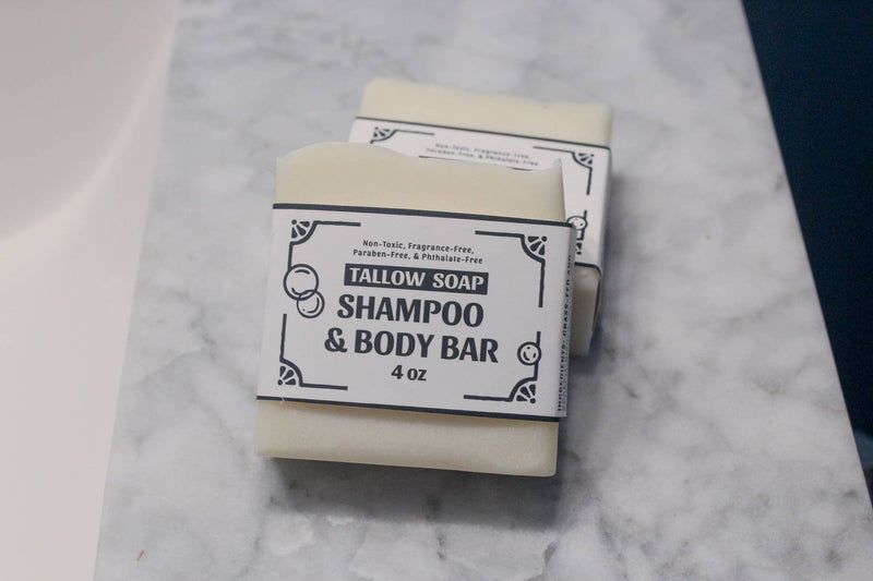 Myers Manor — Grass-Fed Tallow Soap Shampoo & Body Soap Bar - 4 oz.