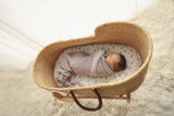 Bleu La La — Heritage Knit 100% Organic Cotton Swaddle Baby Blanket