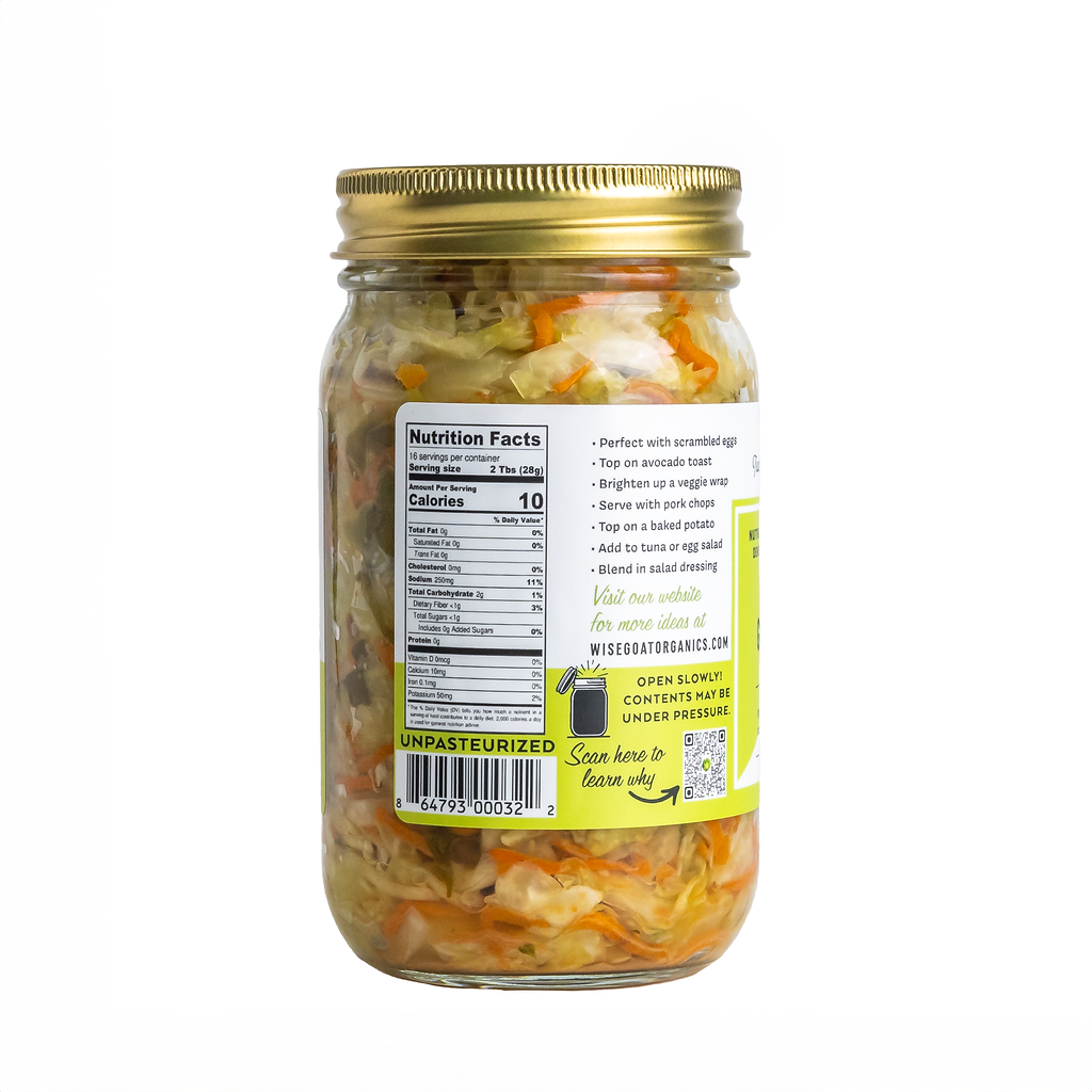 Wise Goat Organics — Green Garden Kraut - Raw & Organic