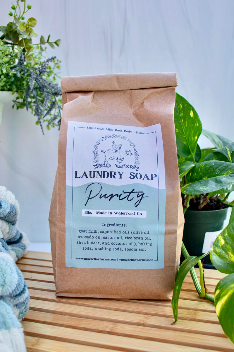 Mazzeltov Farms — Purity Unscented Goat Milk Laundry Soap