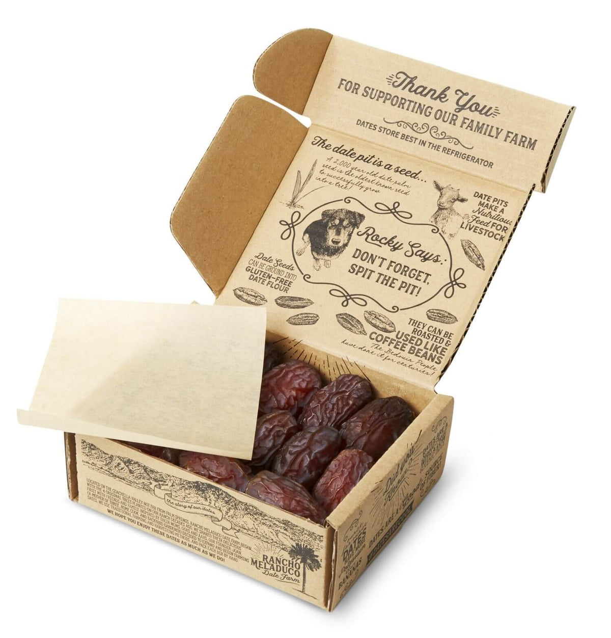 Rancho Meladuco organic Medjool dates 1 lb box