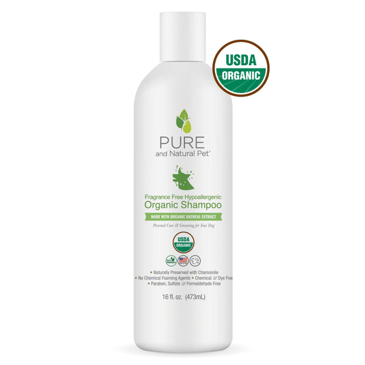 Fragrance-Free Hypoallergenic Organic Shampoo for Dogs