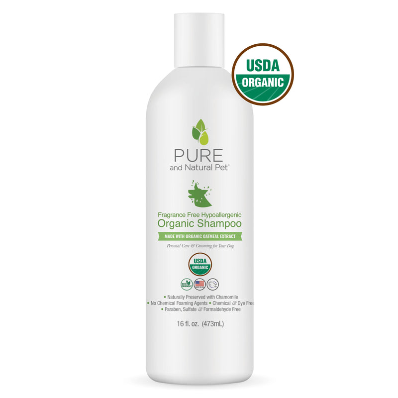 Pure and Natural Pet — Fragrance-Free Hypoallergenic Organic Shampoo for Dogs