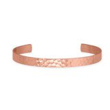 Silver Stars Collection — Hammered Solid Copper Cuff Bracelet