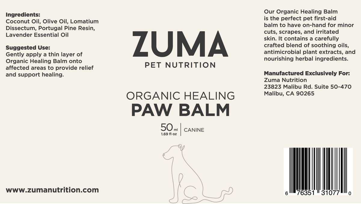 Zuma Nutrition Organic Healing Paw Balm