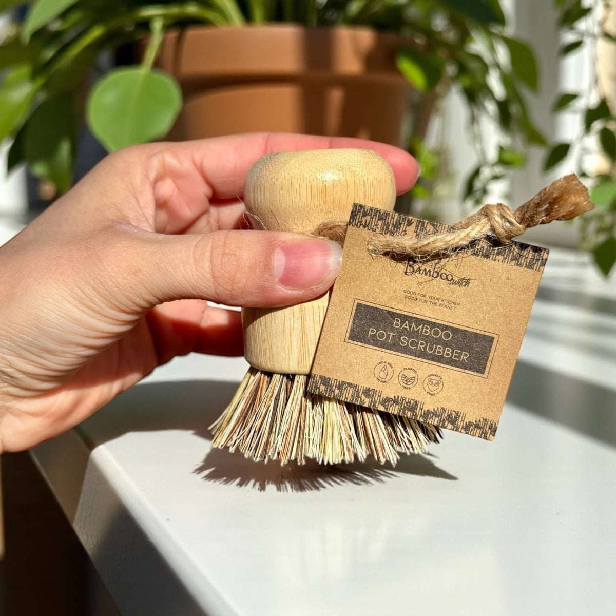 Bamboo Switch — Bamboo Pot Scrubber