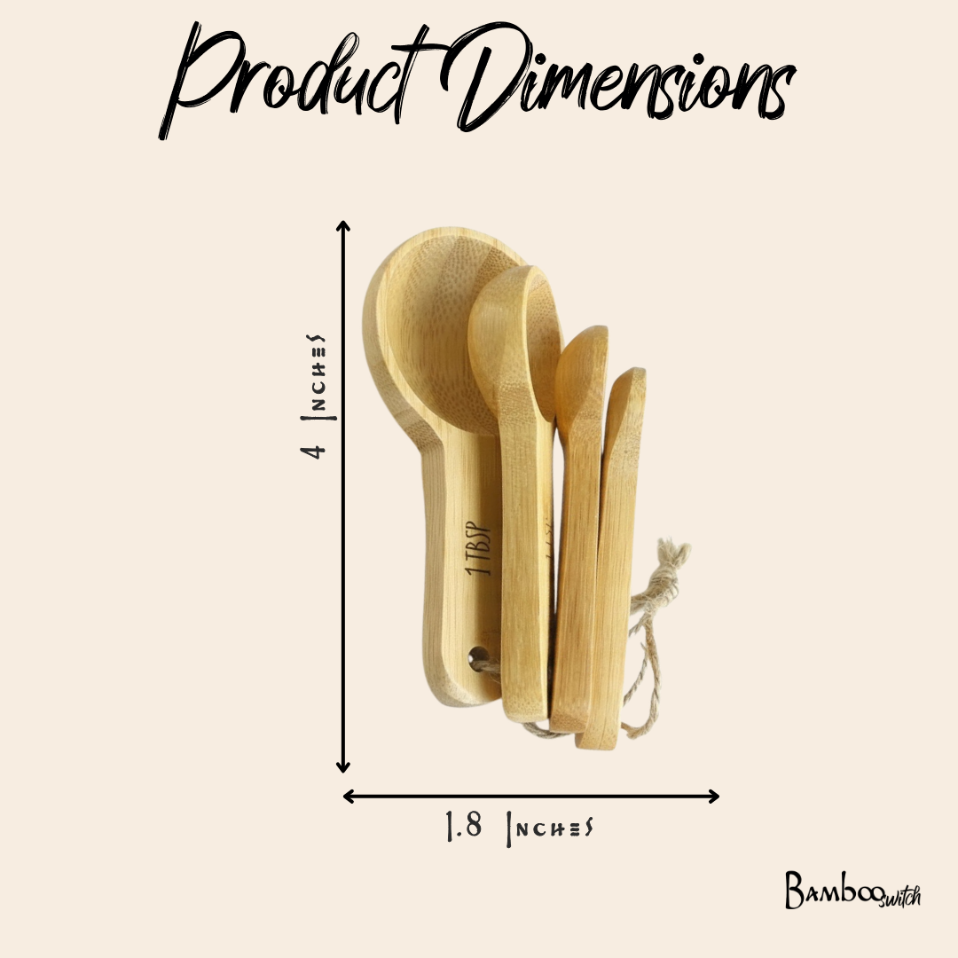 Bamboo Switch — Bamboo Teaspoon Measuring Set