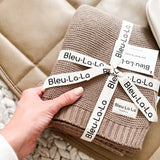 Bleu La La — Heritage Knit 100% Organic Cotton Swaddle Baby Blanket