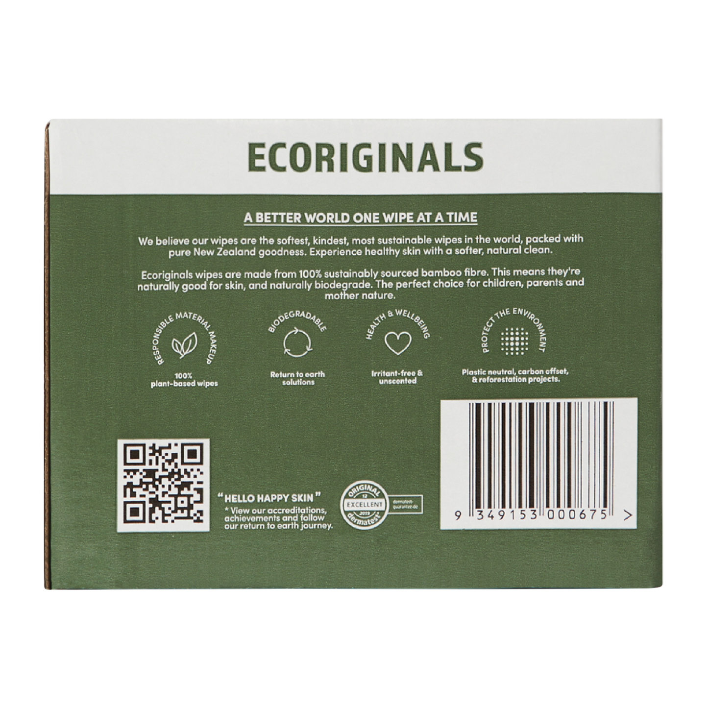 Ecoriginals Plant Based Goat Milk Wipes