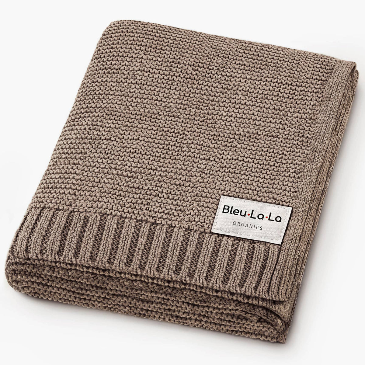 Bleu La La — Heritage Knit 100% Organic Cotton Swaddle Baby Blanket