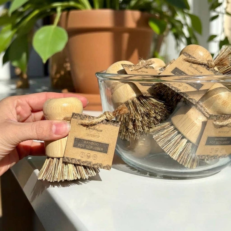 Bamboo Switch — Bamboo Pot Scrubber