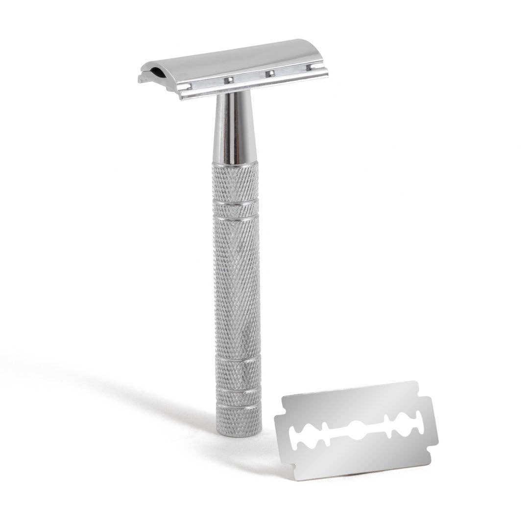 Desesh — Metal Safety Razor, Unisex (With 5 Platinum Coated Blades)