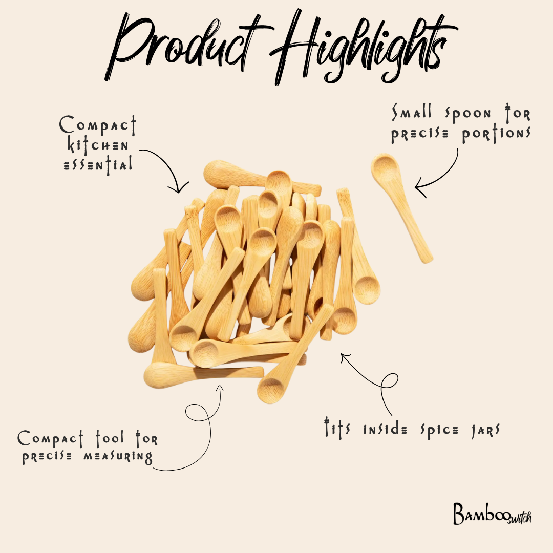 Bamboo Switch — Mini Bamboo Spice Spoon