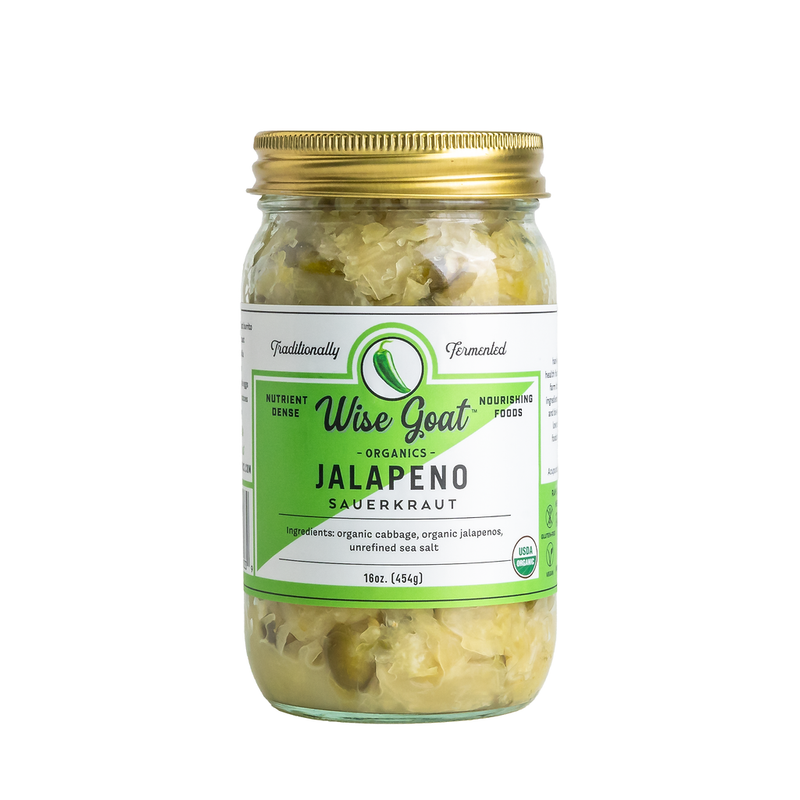 Wise Goat Organics — Jalapeno Kraut - Raw & Organic