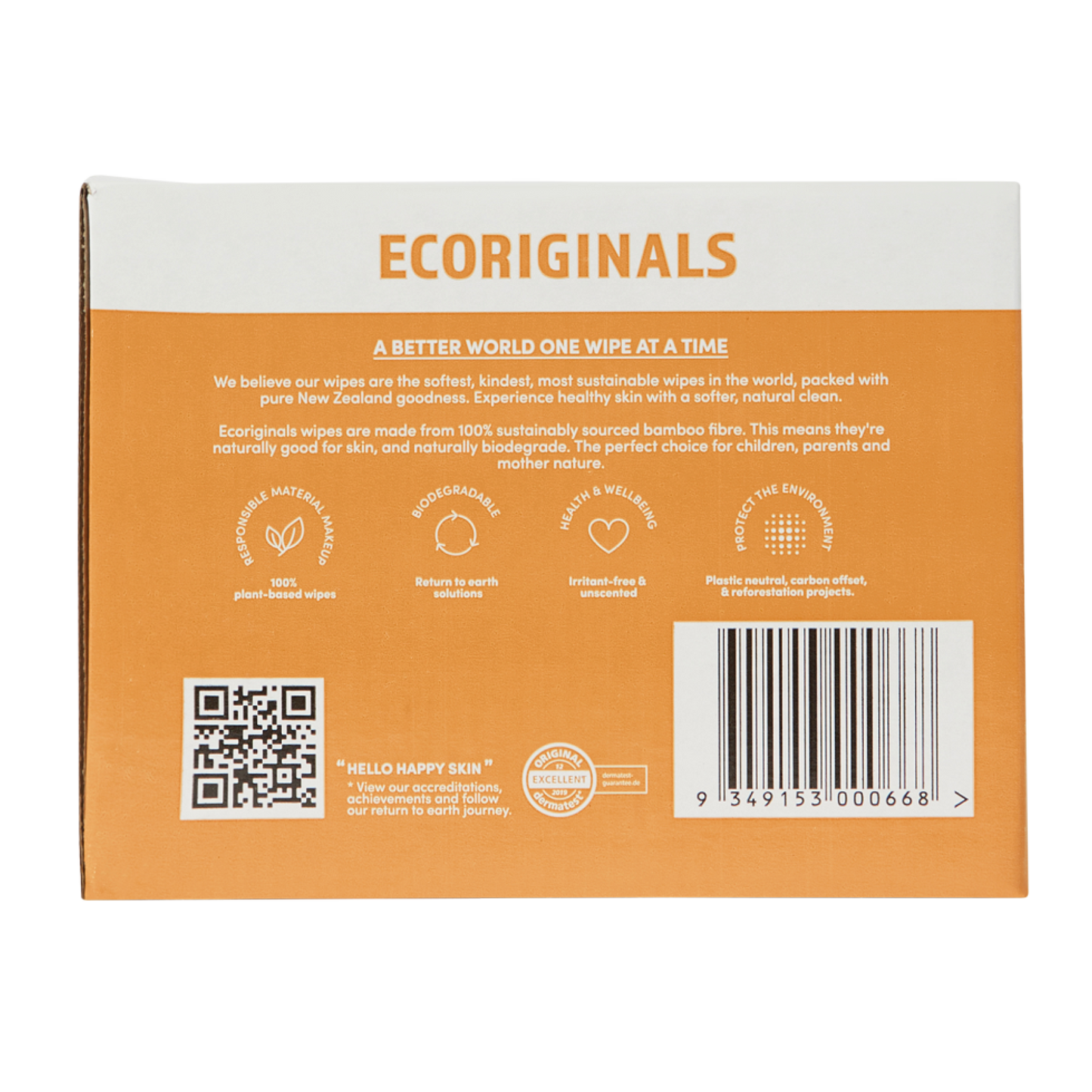 Ecoriginals Plant Based Manuka Honey Wipes