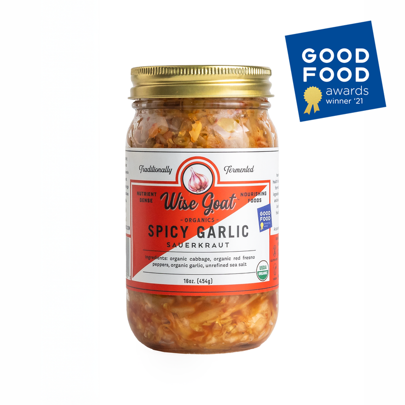 Wise Goat Organics — Spicy Garlic Kraut - Raw & Organic