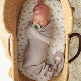 Bleu La La — Heritage Knit 100% Organic Cotton Swaddle Baby Blanket
