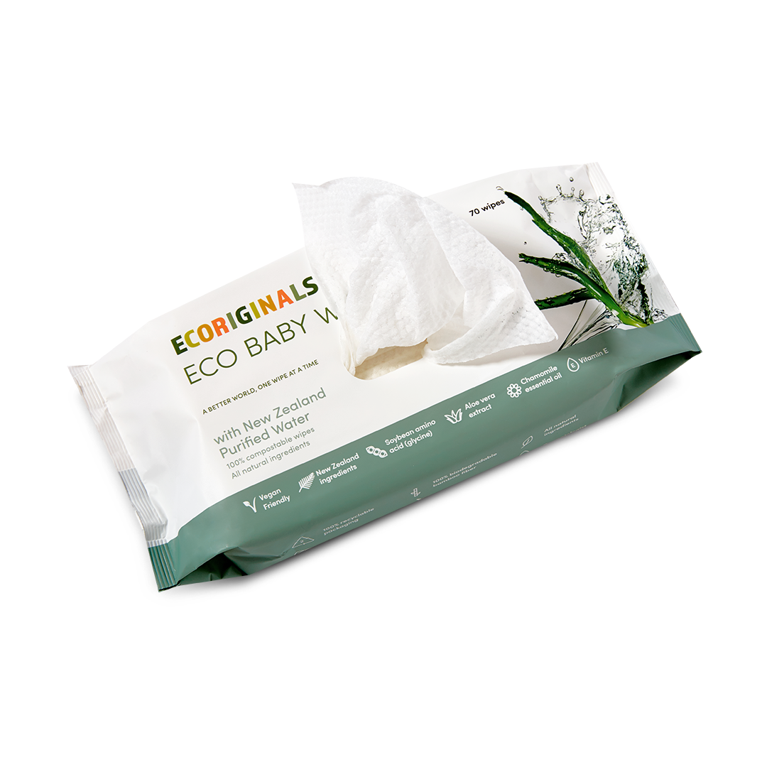 Ecoriginals Plant Based Purified NZ Water Wipes