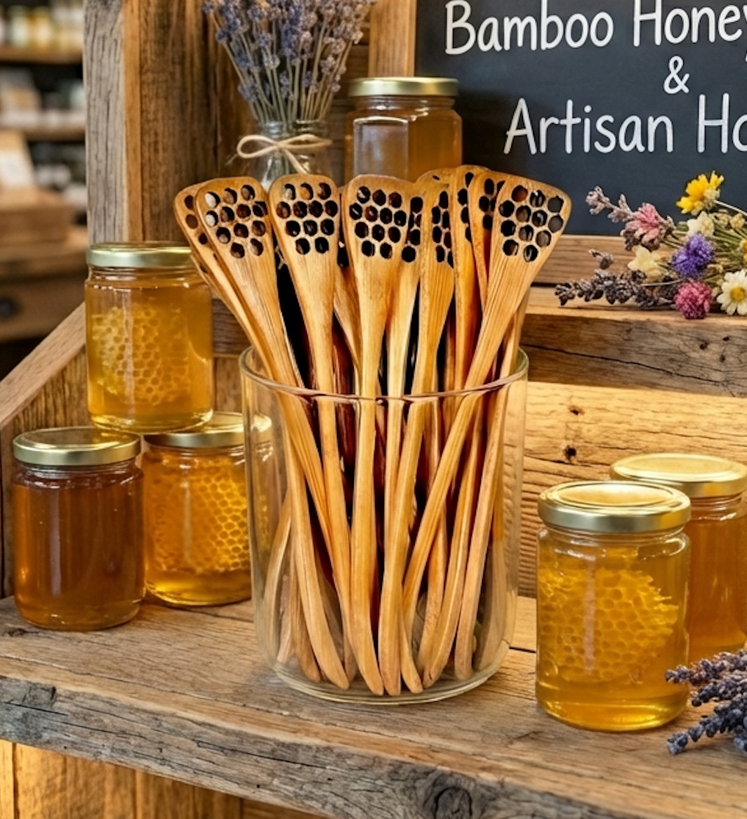Bamboo Switch — Bamboo Honey Dipper Spoon