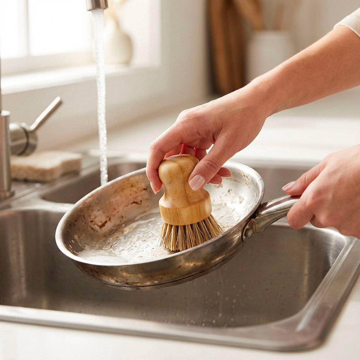 Bamboo Switch — Bamboo Pot Scrubber
