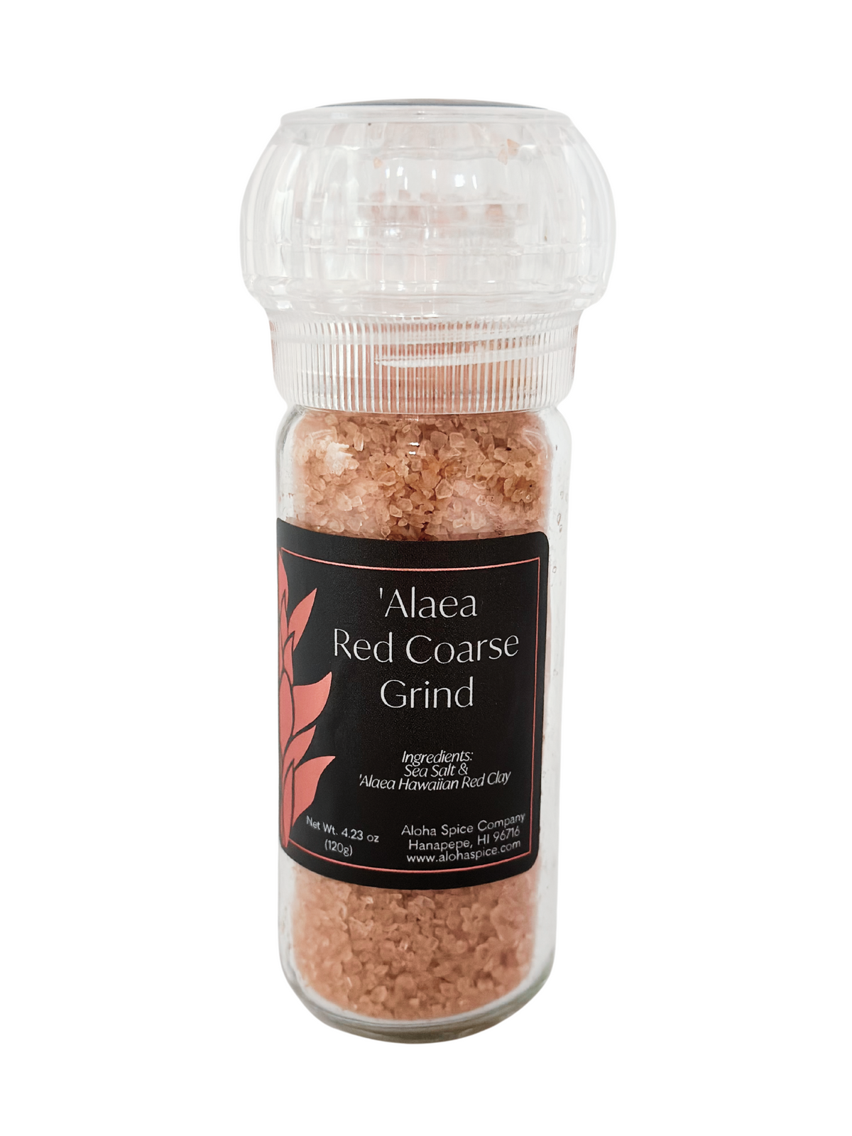 Aloha Spice Company — 'Alaea Hawaiian Salt Refillable Grinder (3.17 oz)