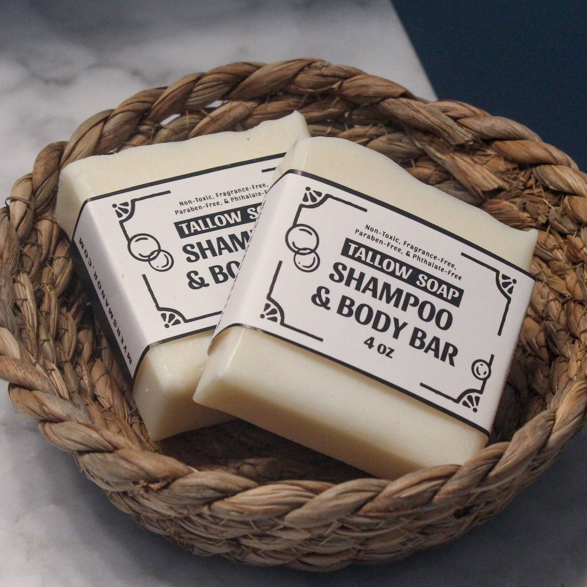 Myers Manor — Grass-Fed Tallow Soap Shampoo & Body Soap Bar - 4 oz.