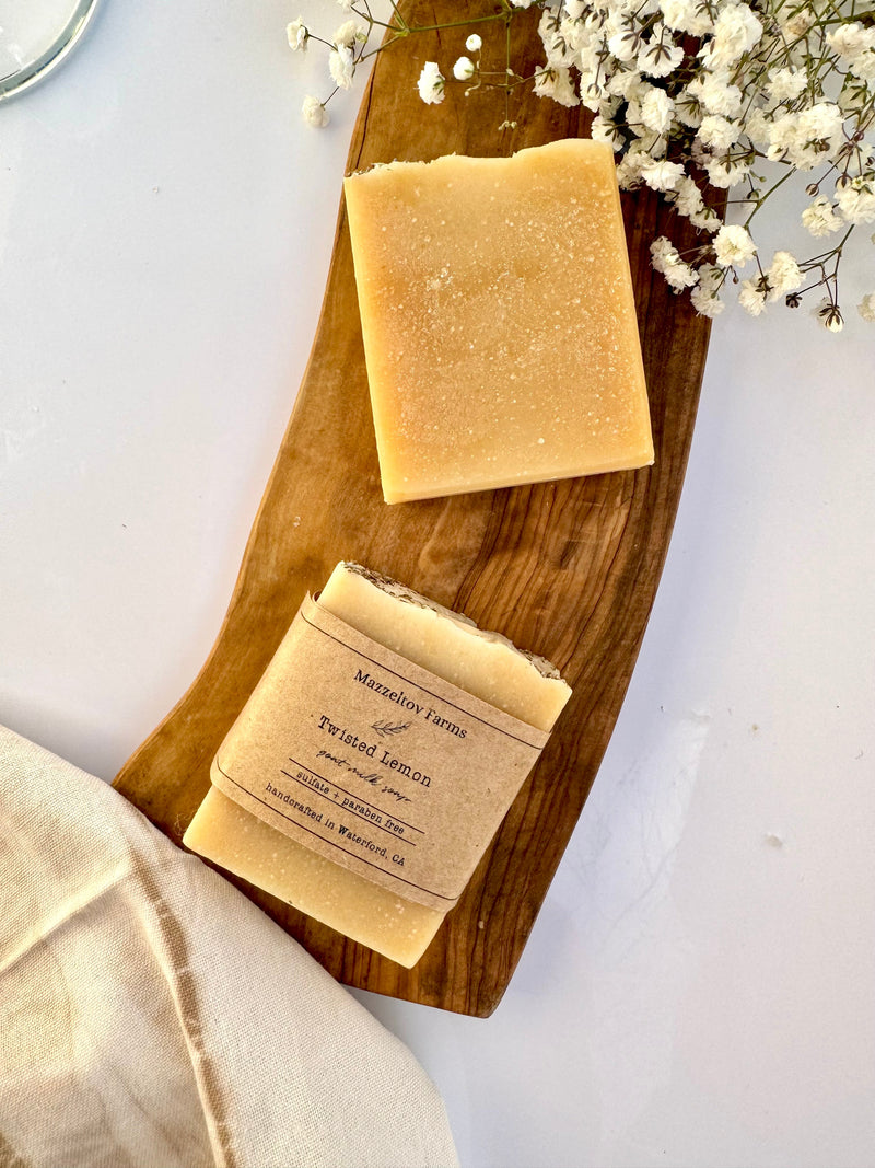 Mazzeltov Farms — Twisted Lemon Goat Milk Bar Soap