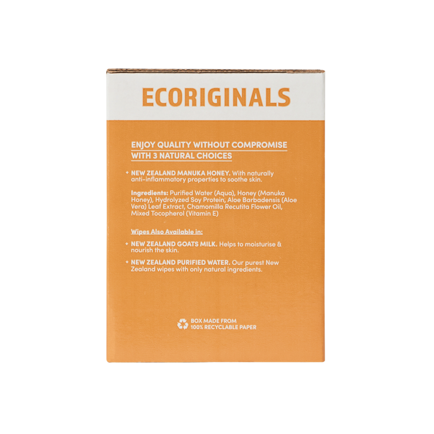 Ecoriginals Plant Based Manuka Honey Wipes