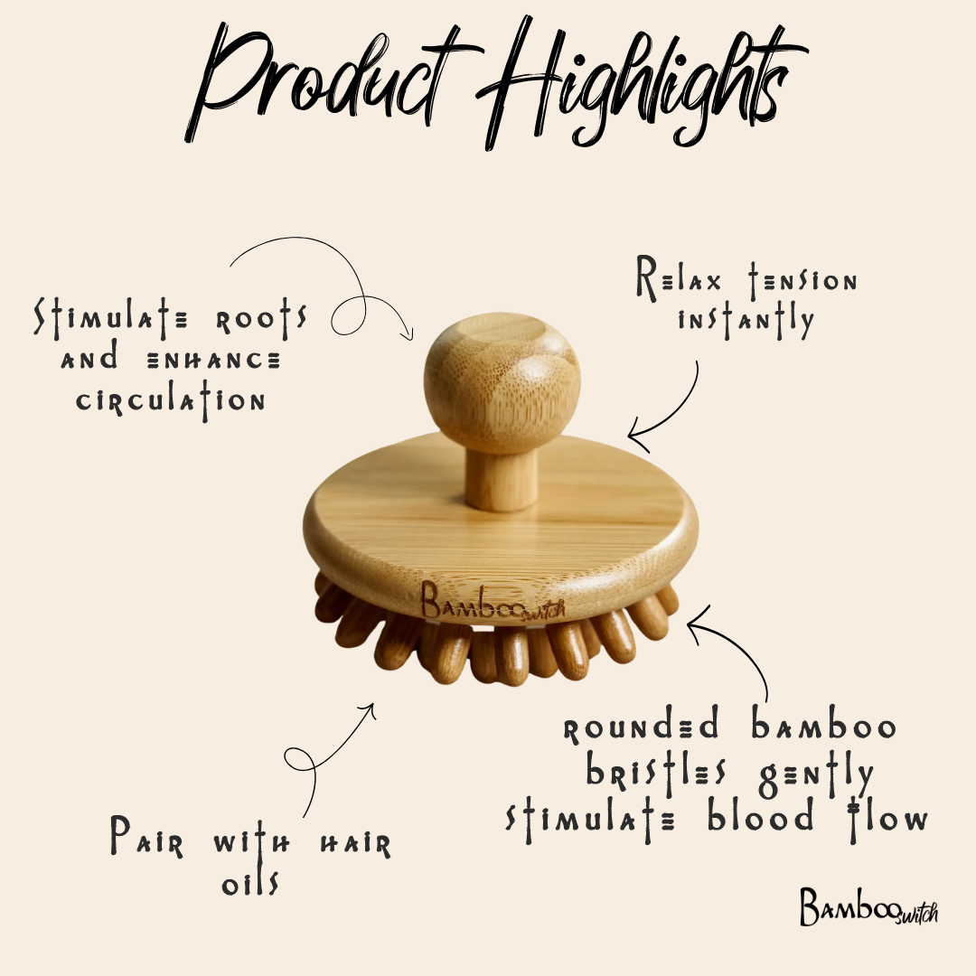 Bamboo Switch — Bamboo Stimulating Scalp Massager
