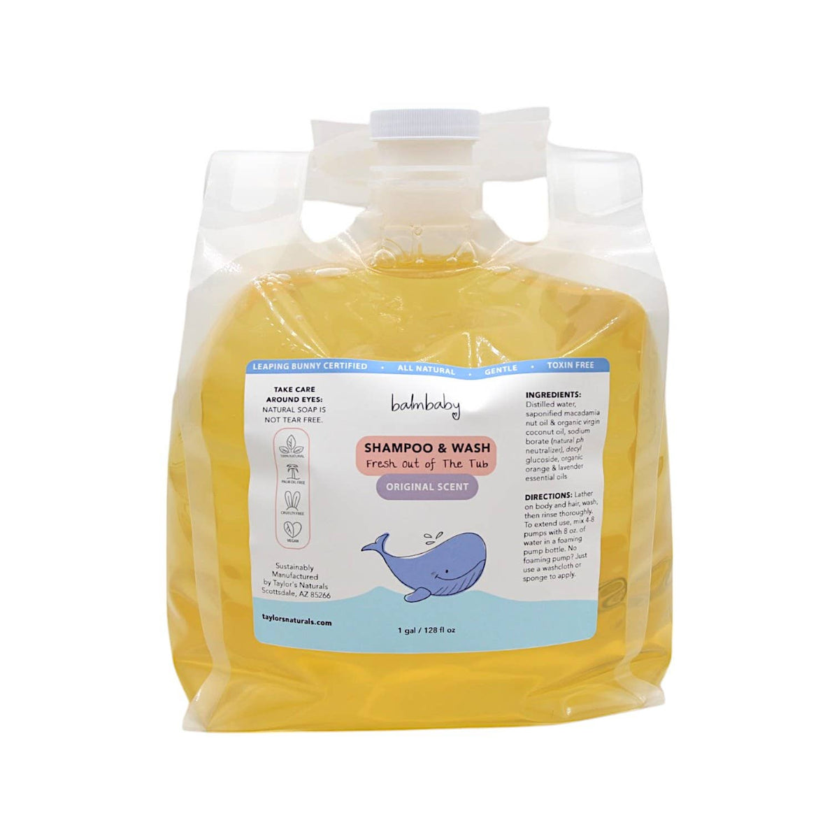 Taylor's Naturals — Natural Baby Wash/Shampoo - BULK / REFILL Closed Loop