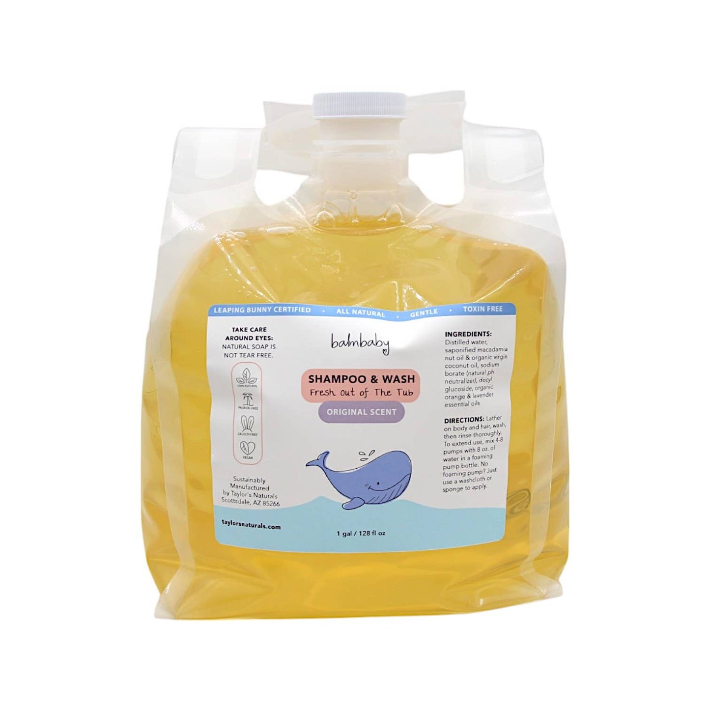 Natural Baby Wash/Shampoo - BULK / REFILL Closed Loop