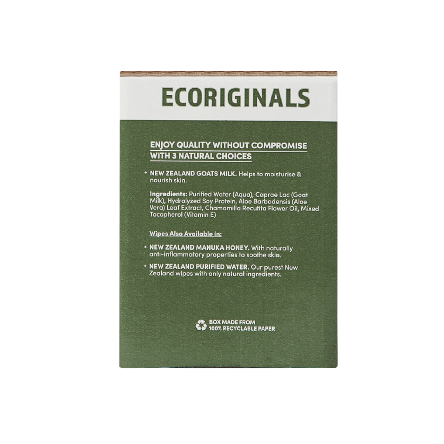 Ecoriginals Plant Based Goat Milk Wipes