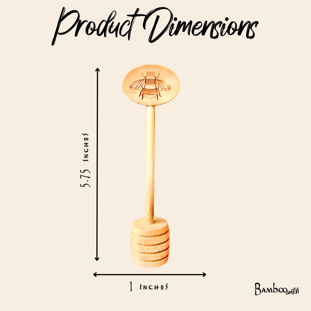 Bamboo Honey Dipper | NEW Design
