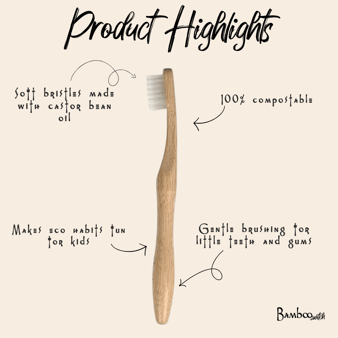 100% Compostable Kids Toothbrush | Faire Market Bestseller