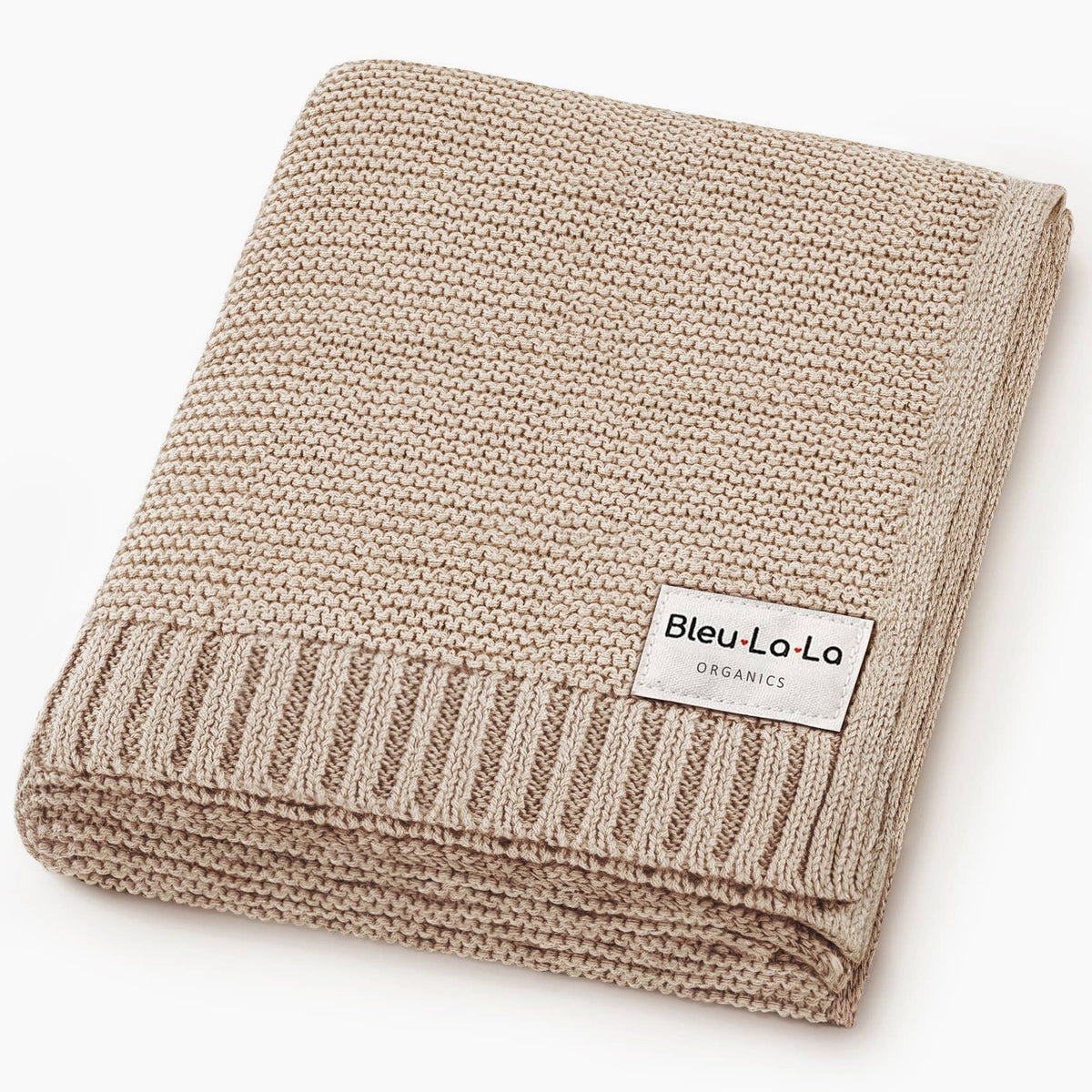 Bleu La La — Heritage Knit 100% Organic Cotton Swaddle Baby Blanket