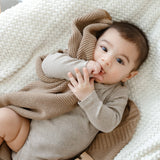 Bleu La La — Heritage Knit 100% Organic Cotton Swaddle Baby Blanket