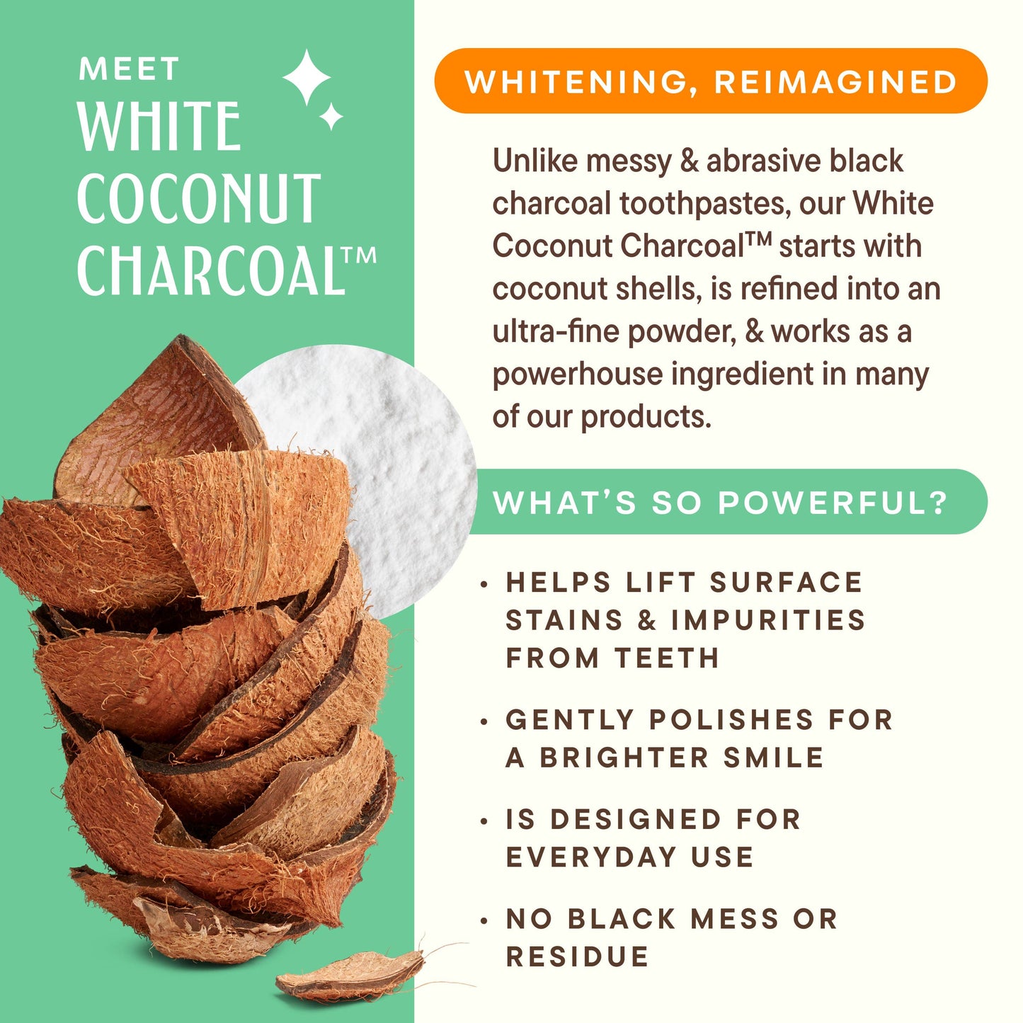 Whitening Toothpaste | Activated White Coconut Charcoal™