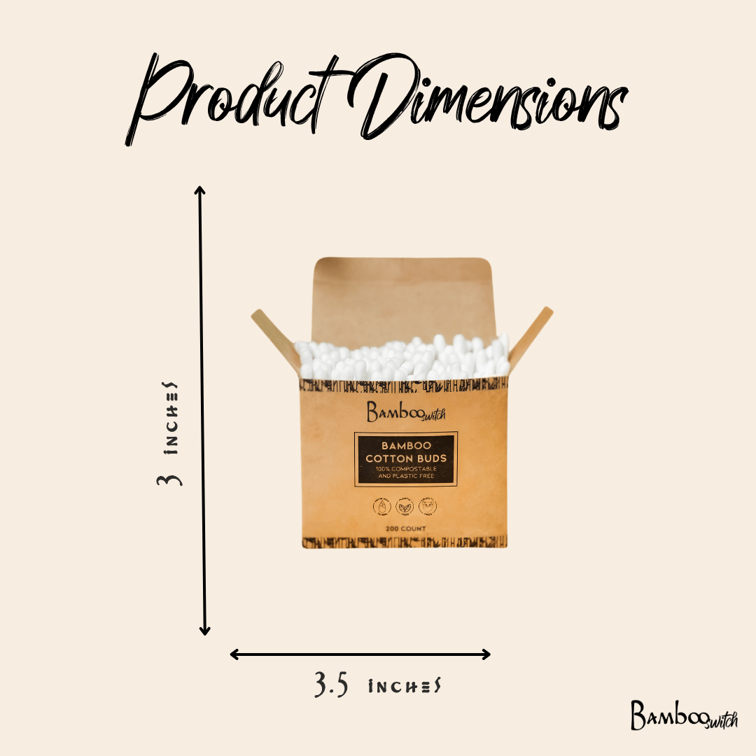 Bamboo Cotton Ear Buds - 200ct