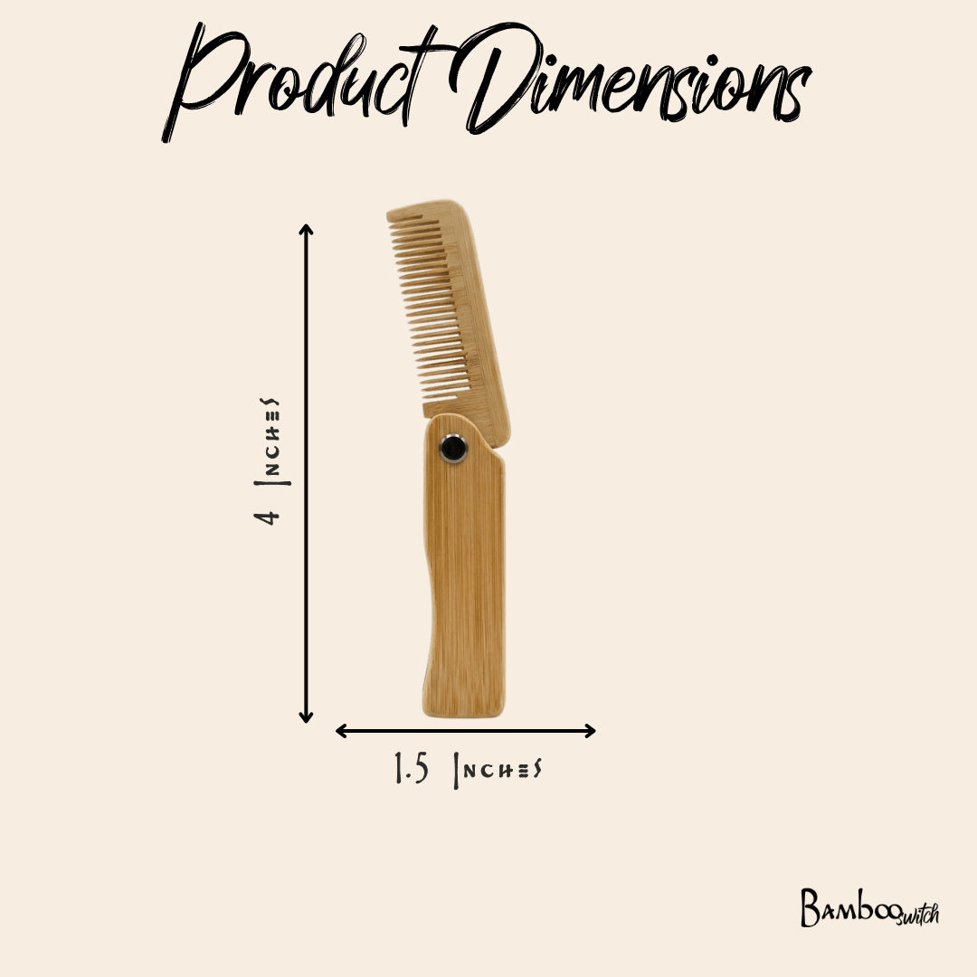 Bamboo Switch — Bamboo Hair Comb | Foldable