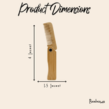 Bamboo Switch — Bamboo Hair Comb | Foldable
