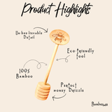 Bamboo Honey Dipper | NEW Design