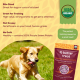 A Better Treat — Organic Freeze Dried Purple Sweet Potato Dog and Cat Treats