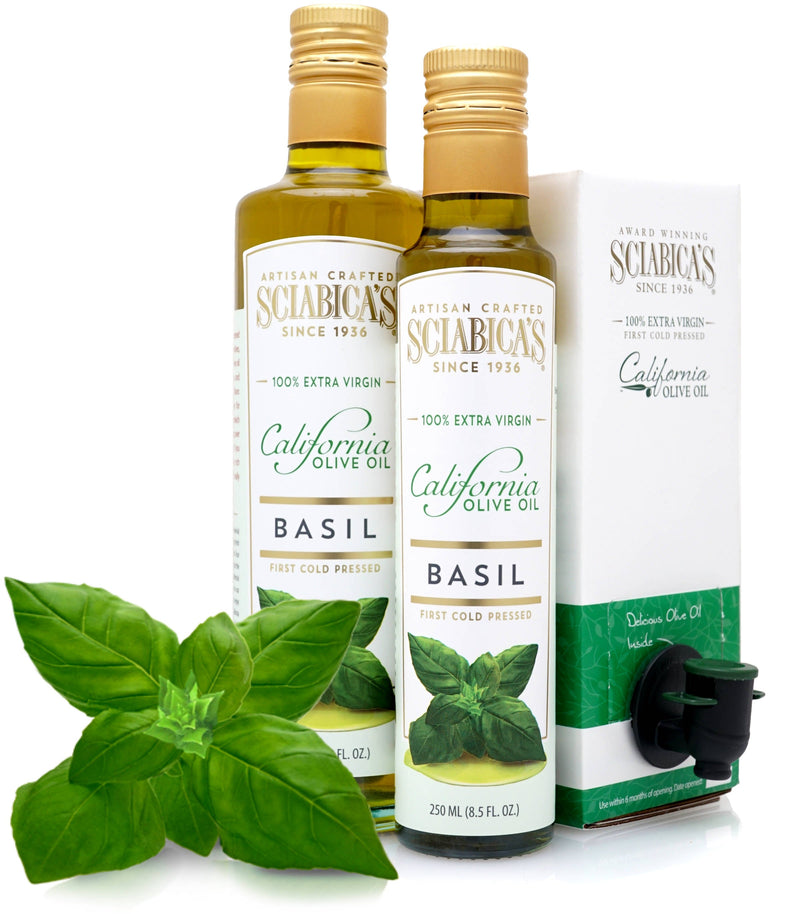 Sciabica's Basil Olive Oil — 100% California Extra Virgin