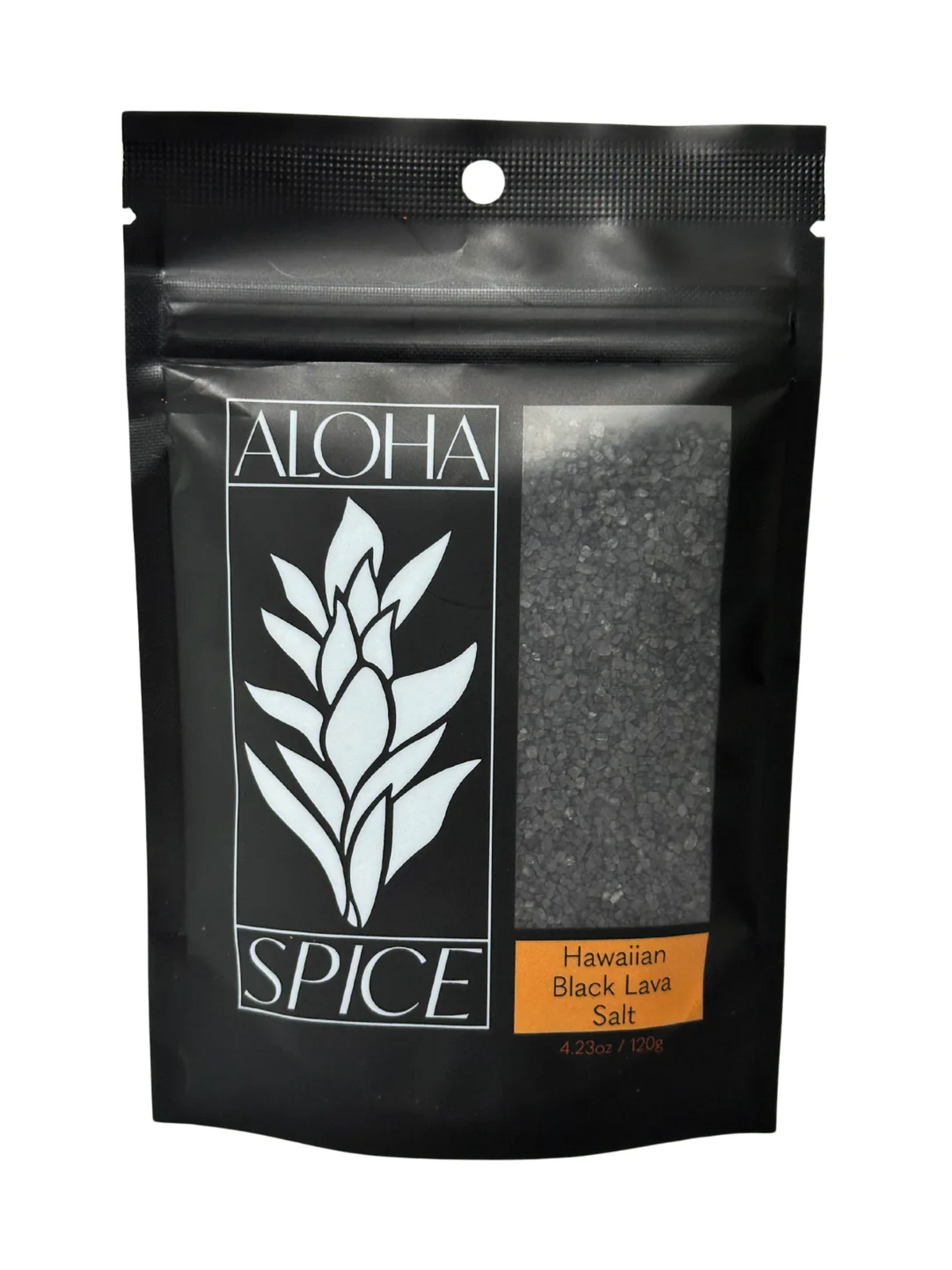 Aloha Spice Company — Black Lava Hawaiian Sea Salt (4.23 oz Pouch)