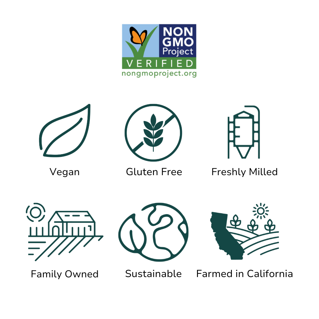 Chico Rice non-GMO, vegan, gluten free, freshly milled, family farmed
