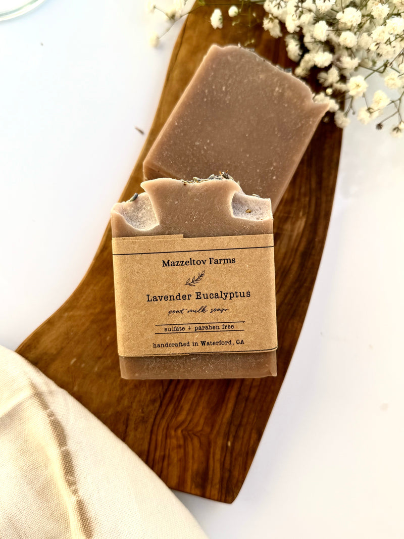 Mazzeltov Farms — Lavender Eucalyptus Goat Milk Bar Soap